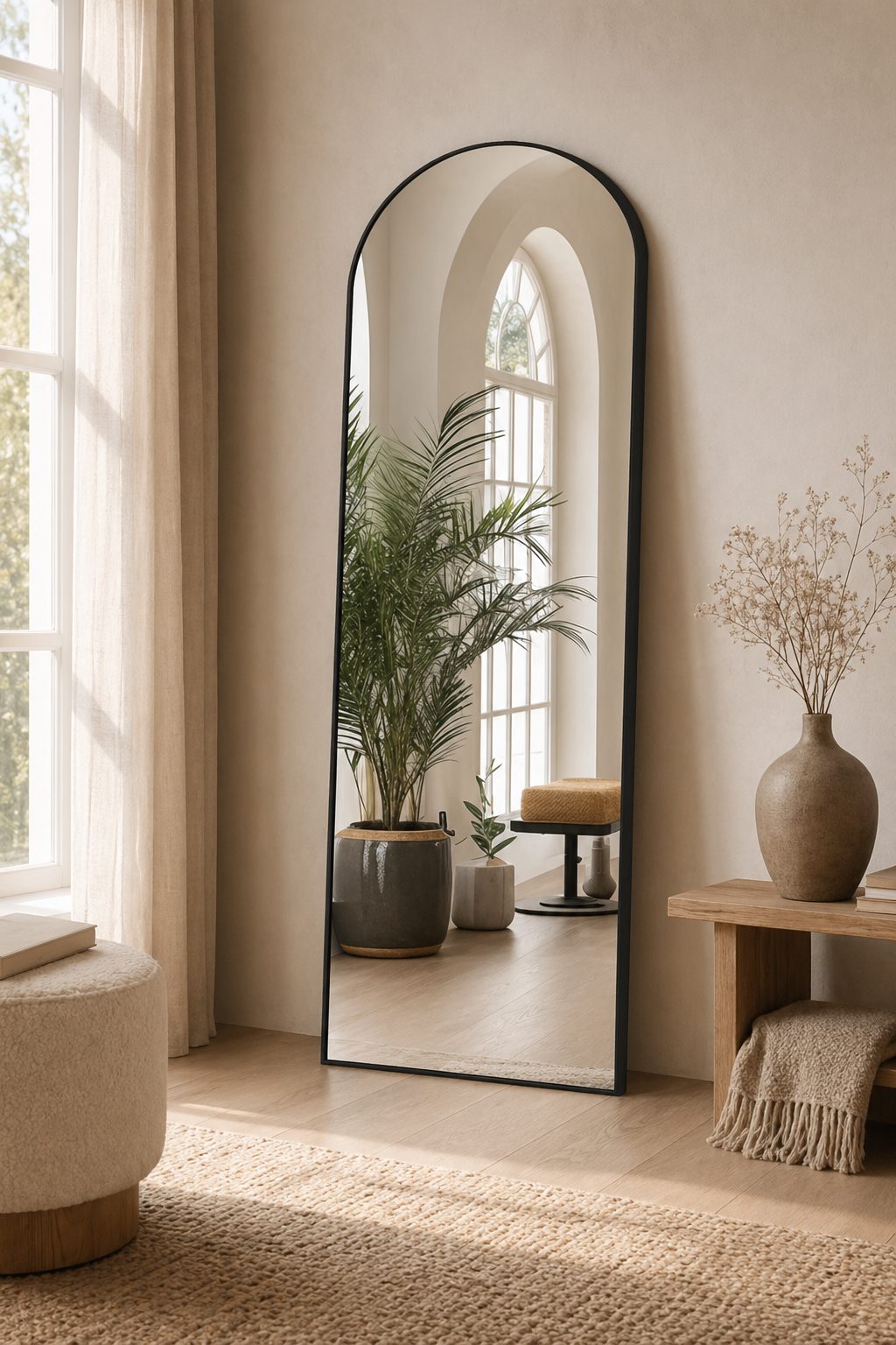 Full Length Mirror (Freestanding, Minimal Frame)