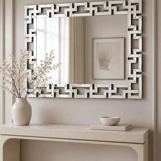 Large Rectangular Wall Mirror (Bevelled Panel, 100x70 / 120x70)