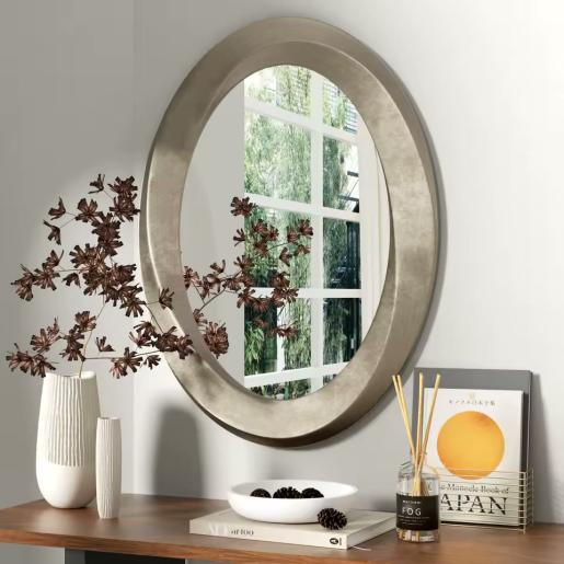Large Oval Wall Mirror (Baroque Gold Bevelled, 60x80cm)